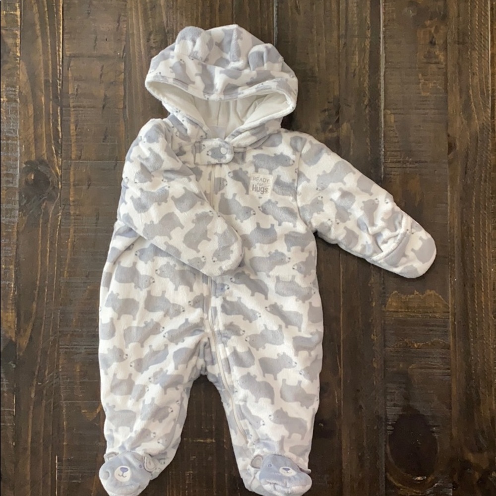 Baby bear pram onepiece outfit *3 months*